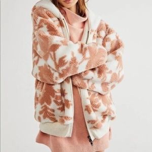 FREE PEOPLE WE THE FREE CANYON MOON CARDI IVORY COMBO FLORAL PRINT NEW